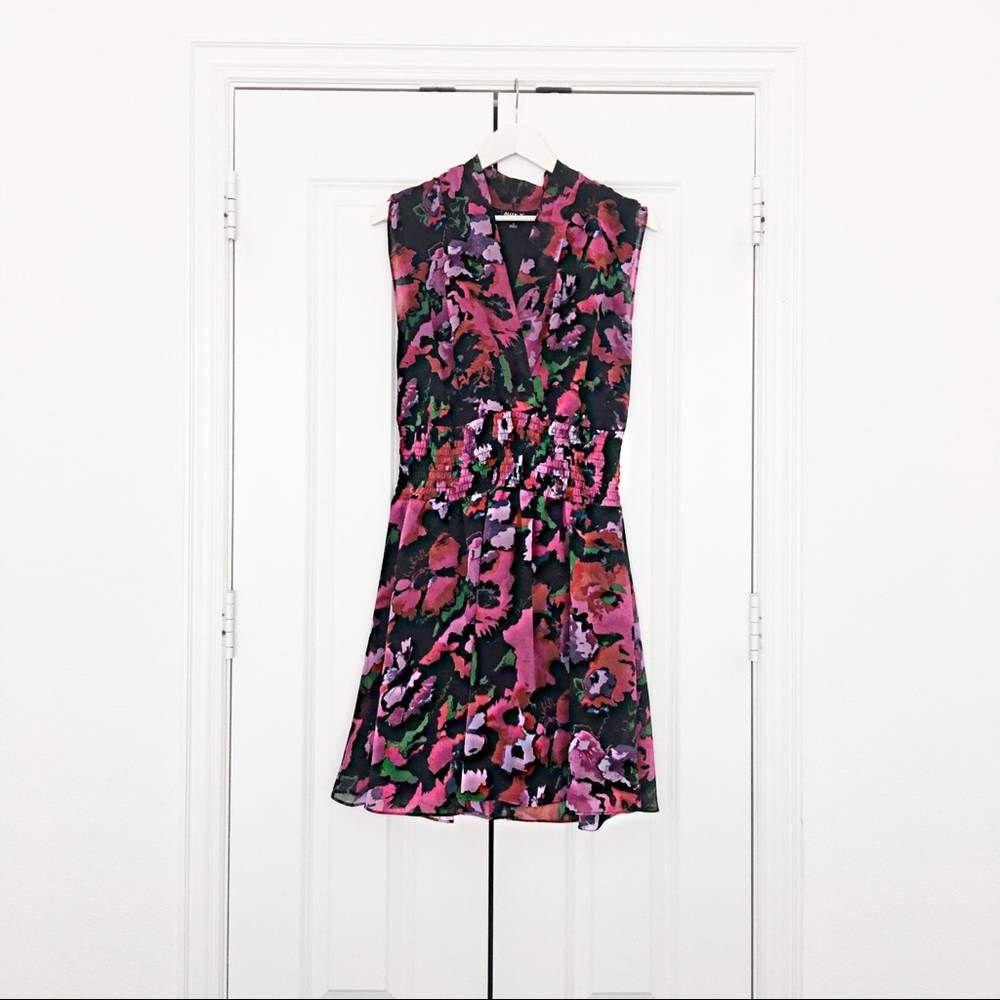 Pink & Black Floral Dress!